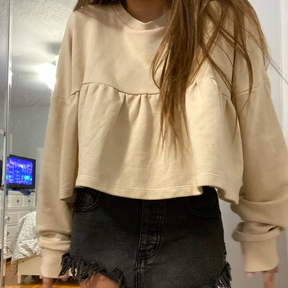 zara trafaluc long sleeve top